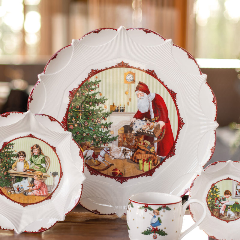 Villeroy & Boch Toy's Fantasy Xmasプレート Villeroy & Boch Toy's Fantasy Christmas Pastry Plate, Porcelain